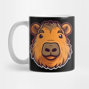 Capybara lover. Cartoon illustration Mug